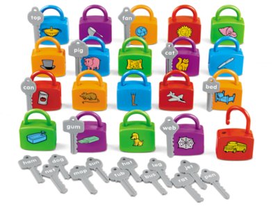 alphabet lock and key toy