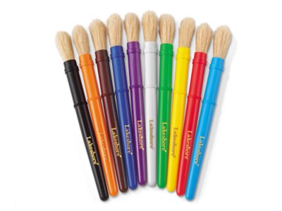 NaturalBristle Paintbrushes Set of 10 at Lakeshore Learning