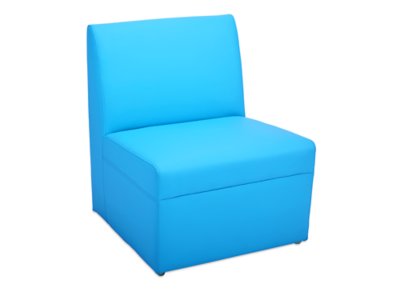 blue comfy chair