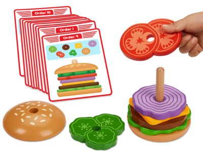 build a burger toy