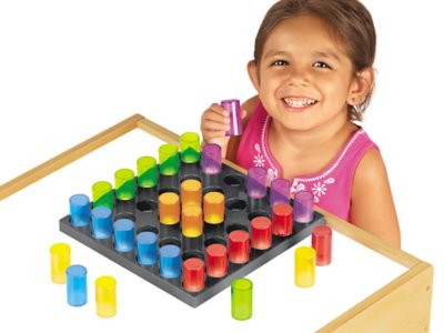 light pegboard toy