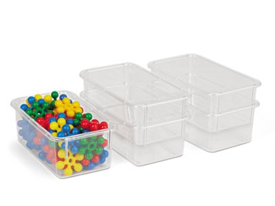 clear toy storage bins