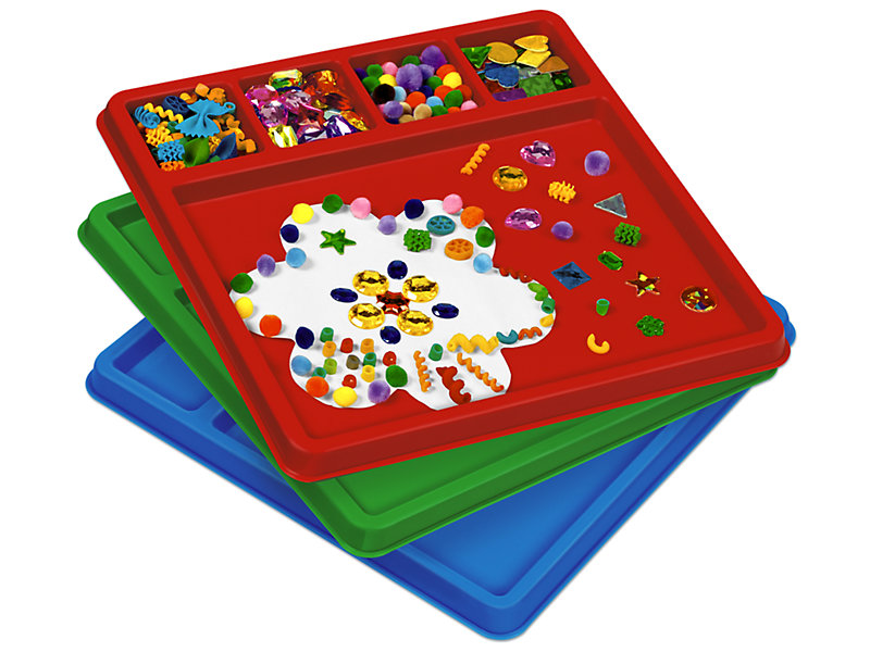 Paint & Collage Trays - Set of 4 at Lakeshore Learning