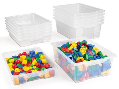SeeInside Bins & Trays Set of 12 at Lakeshore Learning