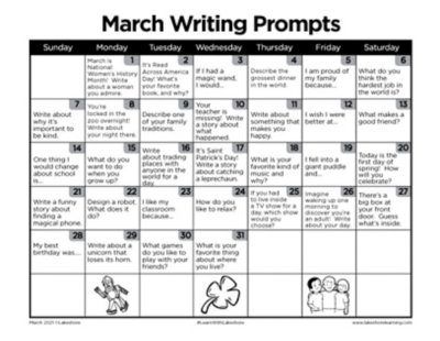 good writing prompts