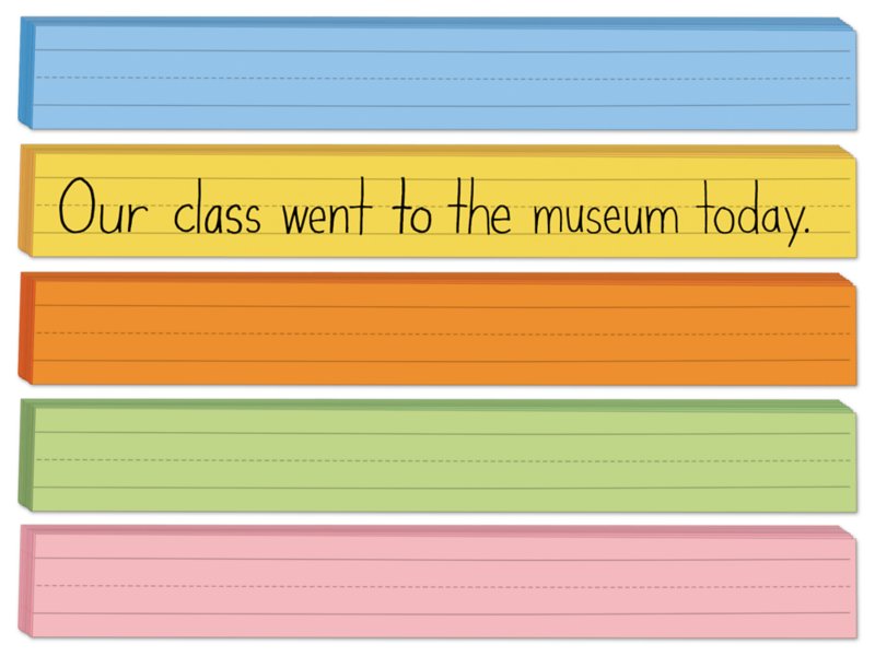 Sentence strips for kindergarten image