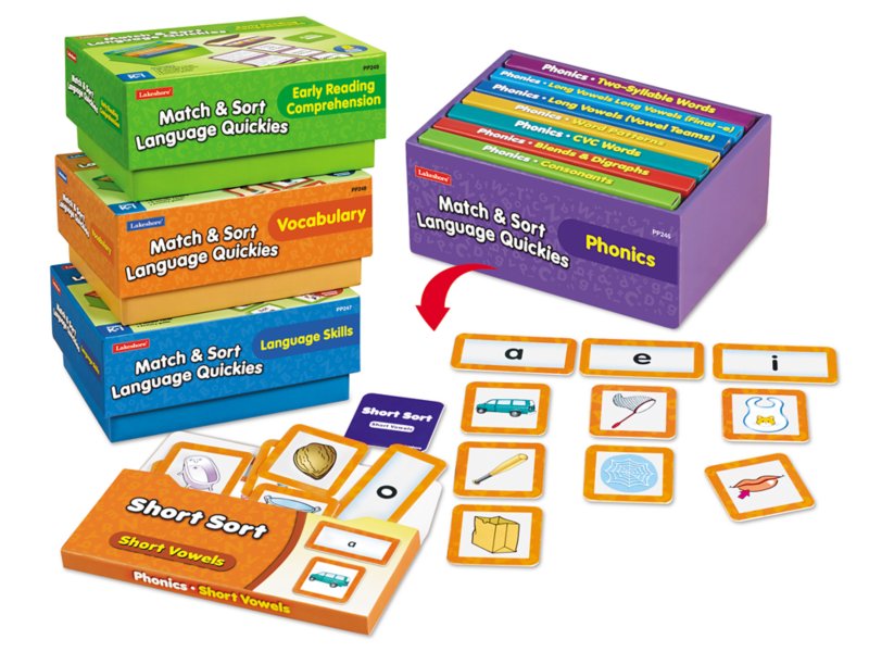 Match & Sort Language Quickies - K-Gr. 1 - Complete Set at