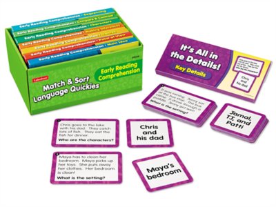 Match & Sort Early Reading Comprehension Quickies - K-Gr. 1 at