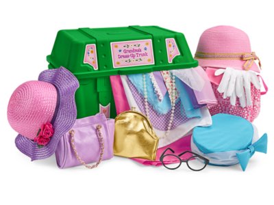 chest of dress up clothes for toddlers