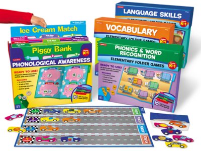 Reading Skills Folder Game Libraries KGr. 1 Complete Set at