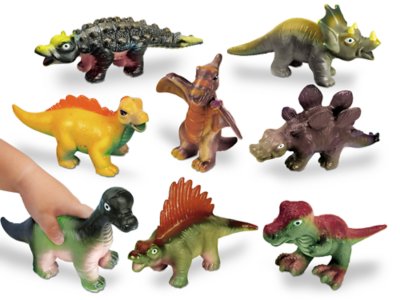 large soft plastic dinosaur toys