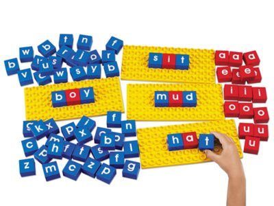 building blocks with letters