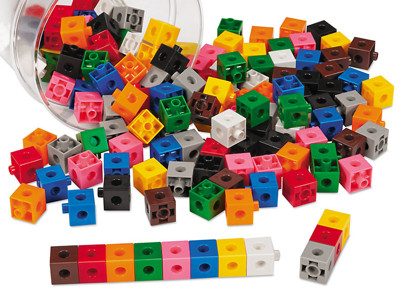 Math Link Cubes Early Math Educational Counting Toy Math Cubes Linking Cubes 