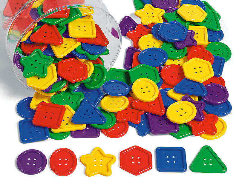 Colorful Sewing and Craft Buttons, Large and Small Buttons For Sale