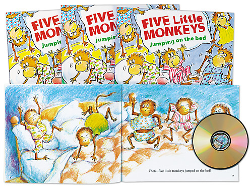 Five Little Monkeys Jumping On The Bed Read Along At Lakeshore Learning