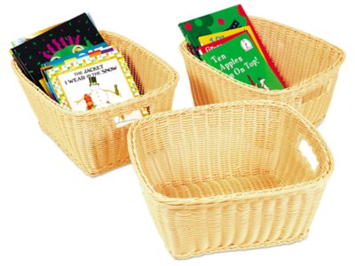 Plastic Book Baskets Set of 3 at Lakeshore Learning