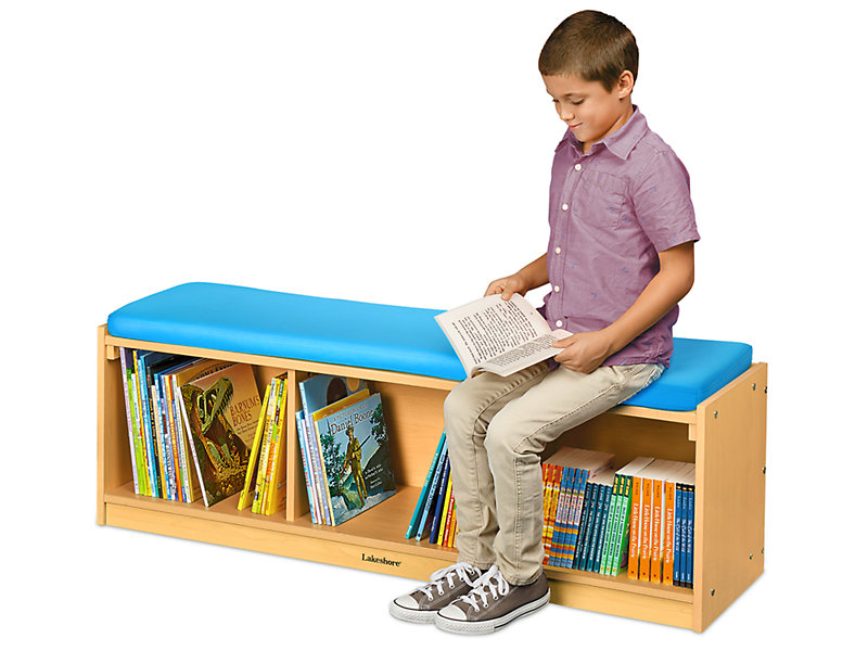 Flex Space Classroom Storage Bench Modern Maple At Lakeshore