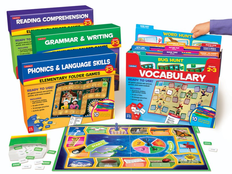 Reading Writing Skills Folder Game Libraries Gr. 2 3