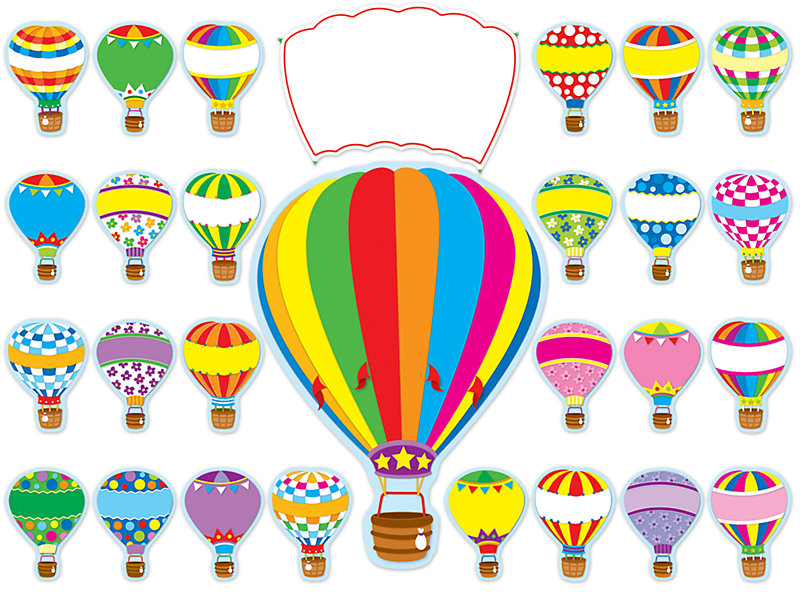 Hot Air Balloon Bulletin Board Set at Lakeshore Learning