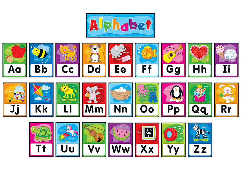 Alphabet Card Selfadhesive Bulletin Board Set At Lakeshore Learning DA1