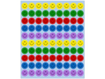 Sparkling Smiley Face Mini Stickers at Lakeshore Learning