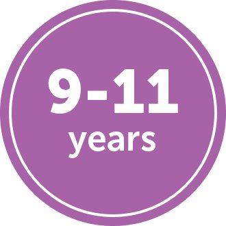 Shop products for ages nine to eleven years.