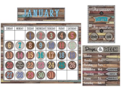Home Sweet Classroom Calendar Bulletin Board Set at Lakeshore Learning