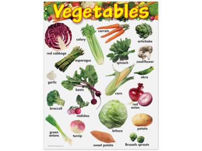 Vegetables Learning Poster at Lakeshore Learning