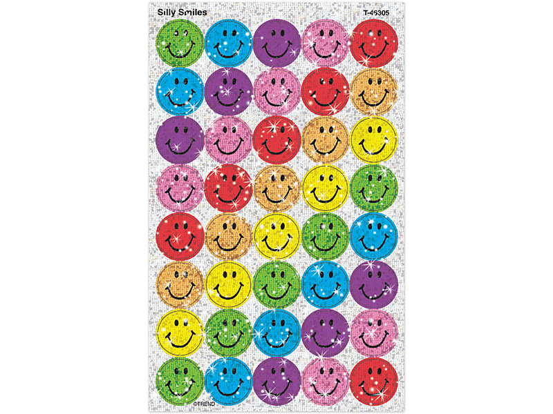 Sparkling Smiley Face Mini Stickers