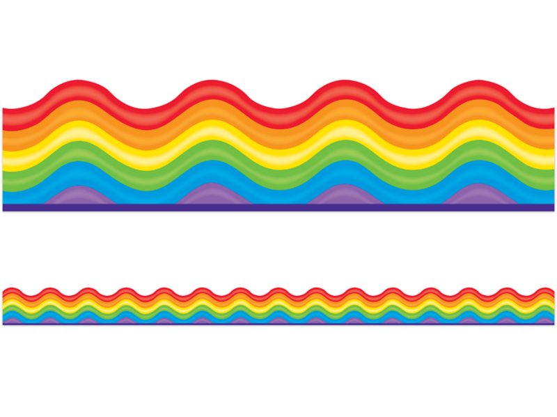 Wavy Rainbow Border at Lakeshore Learning