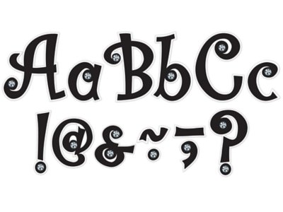 Jeweled 7" PunchOut Letters at Lakeshore Learning