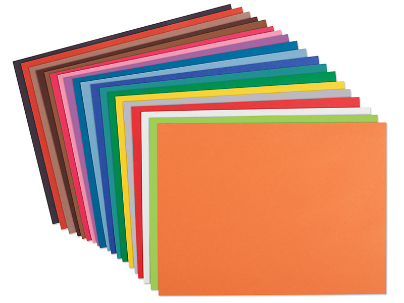 50sht 9 x 12 Construction Paper Assorted Color Pack; 75gsm