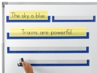 Regular Sentence Strip Pockets (3 1/2" x 26") Set of 4 at