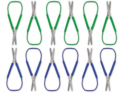 Easy-Squeeze Scissors - Set of 12 at Lakeshore Learning