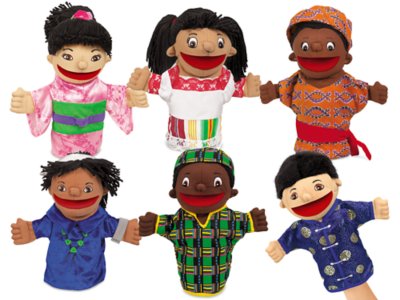 Let’s Talk! Multicultural Puppets - Complete Set At Lakeshore Learning