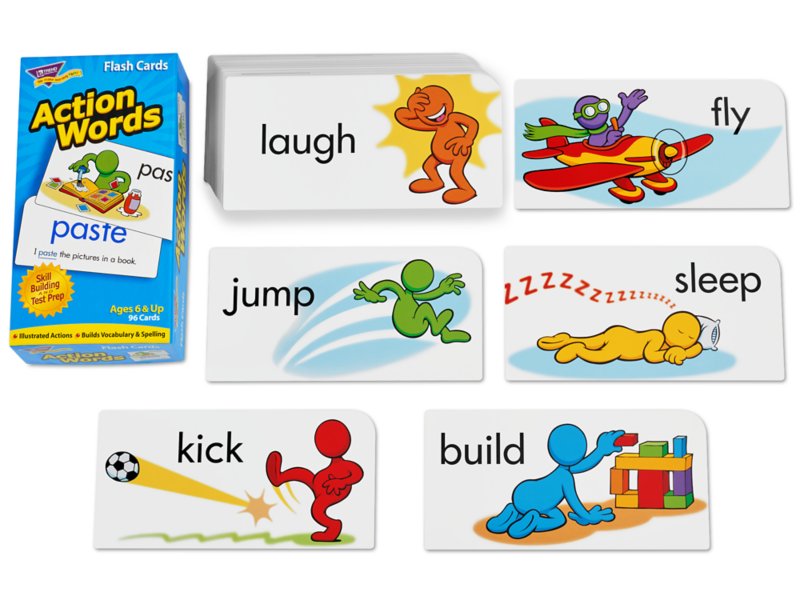 Action Words Flash Cards At Lakeshore Learning