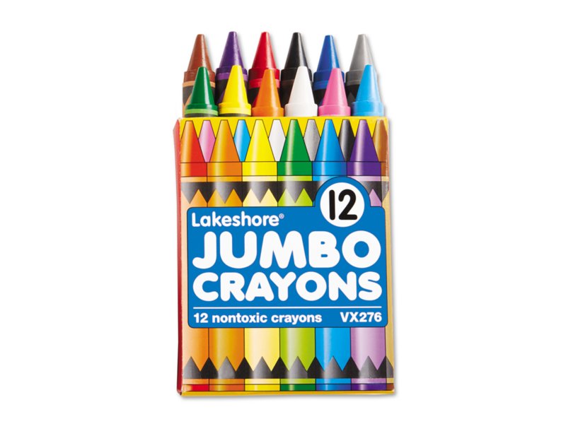 Lakeshore 12‑Color Jumbo Crayons - Student Pack at Lakeshore Learning