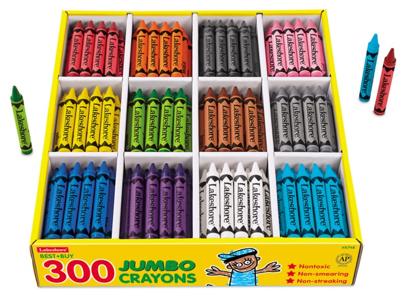 12 Jumbo Crayons 10cm X Dia 1cm - China Crayon, Jumbo Crayon