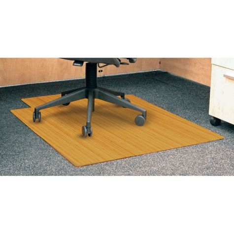 36 X 48 Standard Bamboo Chair Mat W Lip 5mm Thick Officechairs Com