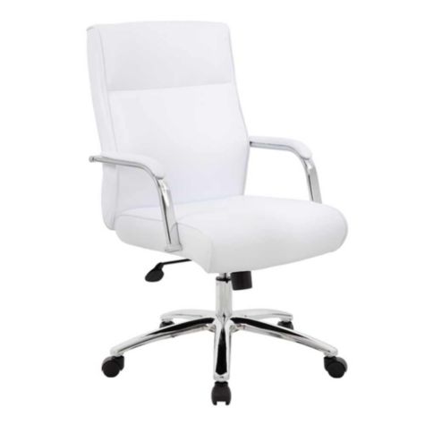 Faux Leather Task Chair W Chrome Frame Officechairs Com