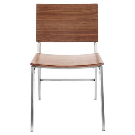 Tetra Armless Wood Chair w/ Metal Frame | OfficeChairs.com