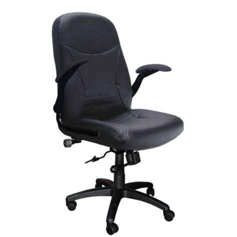 Comfort Pivot Arm Big And Tall Leather Executive Chair