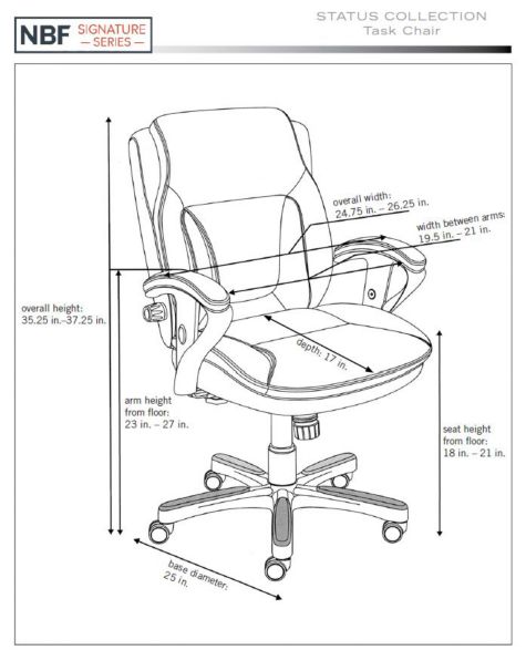 Ergonomic Stool Dimentions