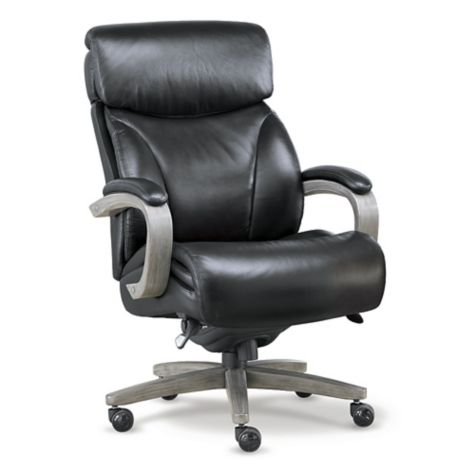 La Z Boy Revere Big Tall Top Grain Leather Chair Officechairs Com