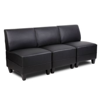 Tyler Armless Sectional Sofa In Faux, Armless Sectional Sofas