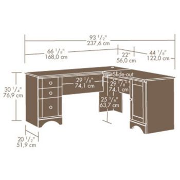 Harbor View Reversible L Desk By Sauder Officefurniture Com