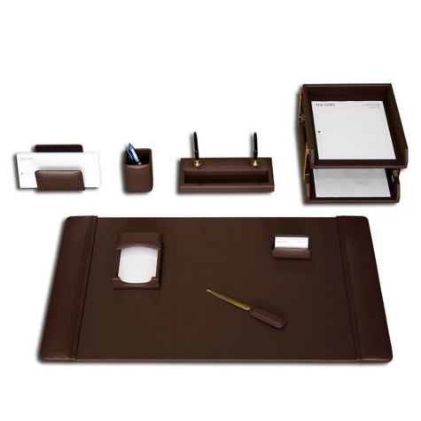 10 Piece Leather Desk Pad Set - DAC-10249 | OfficeFurniture.com