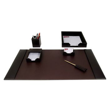 Six Piece Leather Desk Pad Set By Dacasso Officefurniture Com