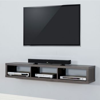 60 Shallow Wall Mount Tv Component Shelf 8826807 Officefurniture Com - Wall Mount Shelves For Tv Components