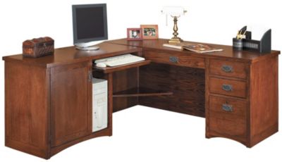 Mission Style Home Office Desks Amish Made Oak Craftsman